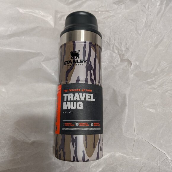 VERY RARE Stanley 16oz 0.47L Camo Trigger-Action Travel Mug NEW - Picture 3 of 6
